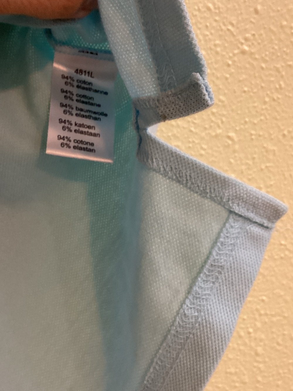 Lacoste Pale Blue Short Sleeve Polo - Picture 5 of 6
